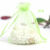 DYQT网纱袋子抽绳100装珍珠纱袋束口袋化妆品试用装纱袋透明喜糖袋 果绿 7*9(100个数量格)