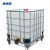 康格雅 IBC吨桶集装储水桶罐 化工塑料桶耐酸碱方形空桶 全新白色1000L(滚轮款)