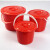 诺安跃  塑料储水手提红色小桶塑胶有盖带盖  100件起批 大号有盖4.8升 5天