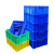 瀚海融科 周转箱塑料盒子长方形五金配件工具螺丝盒收纳零件盒物流物料胶框 05号箱绿色370*245*100mm