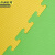 京洲实邦 十字纹黄绿1米*1米*4cm厚 泡沫拼接地垫健身房爬行垫JZSB-9068