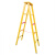 百图晟 绝缘梯子4.5米 鱼竿式伸缩单梯 玻璃钢 电力工程施工专用便携式竹节梯