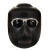 自动变光电焊面罩眼镜电焊防护面屏头戴式氩弧焊焊工帽烧焊接防护 BX-5黑色面罩+灰色眼镜【1副】