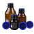 兰诗（LAUTEE）SY4058  蓝盖试剂瓶 丝口玻璃瓶取样瓶 螺纹口带刻度茶色1000ml