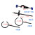 滴定台方座实验支架配套烧瓶夹国标铁架台加厚自重4.0-4.6公斤 国标一杆一座100cm