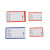 冰禹 BYlj-22 磁性标签 仓库标识牌货架标识卡 物料卡塑料标签 磁性材料卡片 红色6*10强磁