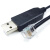 USB转RJ12 6P水晶头基恩士通讯线 RS232人机界面通讯线替OP-26486 黑色 基恩士专用 5.0m