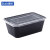 苏识 一次性打包餐盒 1000ml方形 黑色 300套/箱 箱 11210165