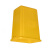 沸耐笙 G-0240 黄色无图案长方形垃圾桶 20L无盖 1个