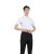 中神盾D7501 男女装新款衬衫竹纤维纯色短袖商务工装职业方领衬衫定制职业装  （100-499套） 白色 44码