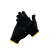 曼睩黑色尼龙手套10双装劳保手套防滑耐磨工地工作手套
