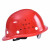 百舸 ABS高强度安全帽工地工程建筑施工防砸透气劳保头盔安全帽 圆顶ABS透气红色