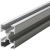 屹选工品 4C铝型材桥架 铝合金走线架 梯式走线架 布线架（标准型）700mm宽 单位：米