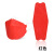 丽都依臣 成人kf94鱼型口罩四层含熔喷布独立包装3D韩式鱼嘴口罩 可定制印制logo  红色 20片盒装 独立装 