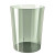 金诗洛 K5313 PET透明垃圾桶 无盖客厅办公塑料圆收纳桶纸篓垃圾桶 凡尔赛绿中号