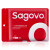 Sagovo一次性口罩 3D立体4层防护灭菌级粉尘花粉防尘口罩 中号 黑色100只