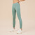 乔丹QIAODAN运动裤女冬季新款健身瑜伽裤运动裤修身女士裤子 松翠绿 XL