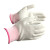 耐呗斯（NABES）10针绿白 涤棉纱线手套 柔软透气防滑耐磨 PU涂层手套 NBS5XJ02N10