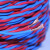 中迈 电线电缆 RVS2*0.5平方2芯铜芯双绞软线 100米 红/蓝