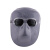 翻盖款电焊面罩全脸头戴式焊帽工用品装备灰色塑料眼镜烧焊防护罩 塑料面罩+浅灰眼镜+头戴绳