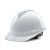 岩扬 ABS安全帽 新国标 工地建筑工程 领导监理 电力施工V型防砸透气安全头盔 V型透气款【白色】 旋钮式 