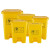 加厚脚踏垃圾桶 小区实验室废物回收箱结实耐用污物桶 黄色20L垃 黄色100L大轮款