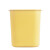 白云清洁 baiyun cleaning AF07021中号客房反边垃圾桶无盖垃圾桶中号方形收纳桶卫生桶办公室纸篓 14L 黄色