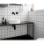 曦凰北欧陶瓷马赛克瓷砖 浴室厨房卫生间墙砖餐厅阳台5箱起发 深灰哑光 30x30