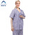 阿力牛 AF-281 夏季病号服套装 医院男女条纹护理服 短袖病人衣服 蓝白条 M码 