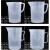 玛仕福 塑料计量杯 透明烧杯 加厚带刻度杯手柄测量杯容量杯带 2000ml