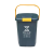 厨房专用手提带滤网分类垃圾桶干湿分离密封泔水桶学校户外商用桶 10L绿色带滤网