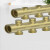 曼瑞德地暖分水器Yi.N系列智能双调节型水地暖黄铜分水器2-8路 Yi.N 2路含接头支架