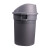 舒弗 塑料垃圾桶加厚圆形90L 一个价 灰色带轮