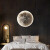 灯八 月球壁灯现代创意壁画灯客厅背景墙装饰灯极简艺术卧室灯 月球壁灯-直径30CM-无极