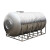 帕达曼 304不锈钢卧式水塔 储水罐带支架储水箱桶水桶卧式水箱