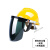 扬笙福电焊面罩安全帽式支架面屏防护冲击头戴式焊帽工专用烧氩弧焊接 黄色安全帽+支架+灰屏