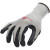 代尔塔 (DELTAPLUS）202043 9码 劳保手套 C级防割丁腈涂层工作手套 灰黑色 3副装