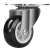 DYQT1/1.5/2/3寸万向轮脚轮滑轮定向轮带刹车小推车轮子轱辘滚轮 黑色4寸-刹车万向轮1个