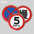 限速标志牌5公里厂区限速限高牌标识圆形20停车场导向牌限宽指示 右转 40x40cm