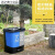 家庭清洁分类干湿两用垃圾桶脚踏带盖加厚 黑咖 干垃圾+湿垃圾(30L)