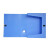 鸣固 ZH4105 PP档案盒A4办公文件资料收纳盒3.55.5cm加厚大容量塑料档案盒 蓝色2cm（50个/箱）