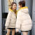 裳格皇后棉服女短款2023冬季韩版学生加厚潮牌外套女款宽松棉袄棉衣面包服 黄色 L 115-130斤