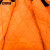 安赛瑞 多功能防寒环卫棉服 秋冬反光保暖大衣清洁工作棉袄 橘黄上衣 XL 301055