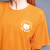 MSGD短袖女 夏季女子橘色宽松运动短款短袖T恤 亮色休闲健身短恤 Tropical Orange 柑橘色 M