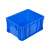 塑料加厚可带盖子蓝色胶框大号工业仓库可堆叠 600-400箱(新料) 无盖