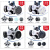 SHIGEMATSU日本重松TW08SF防尘防毒口·罩双罐面具电焊喷漆打磨防 TW08SF+T/FA*2P2RC*2 日本进口面具