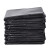 益美得 LJD1124 商用大号垃圾袋物业环卫平口塑料袋黑色 100*120cm（50只3.8丝）