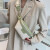 慕昂 腰包女夏季时尚胸包清新斜挎小包包2022新款潮小众设计格子单肩包 绿色