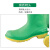 雷克兰87012高筒PVC防化靴防砸绝缘防护靴绿色11码1双装