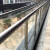 辉豪304不锈钢工程挂玻璃立柱/公共场所楼梯扶手围栏护栏栏杆厂家直销 60*10实心钢板空心玻璃夹单支